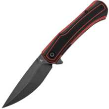 Tenable Knives Kratos Blackwash Nitro-V Black &amp; Red G10 - KNIFESTOCK