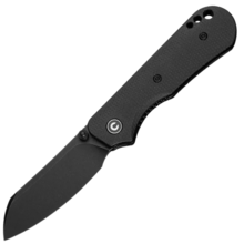 Civivi Crabby Black Canvas Micarta HandleBlack Stonewashed 14C28N BladeLiner Lock - KNIFESTOCK