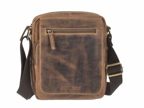 GreenBurry Leather shoulder bag M - Travel VI Vintage 1554-25 - KNIFESTOCK