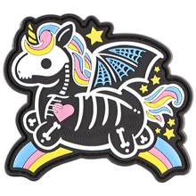 Claw Gear Skeleton Unicorn Rubber Patch - KNIFESTOCK