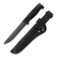 Peltonen M95 knife leather, black, lion FJP006 - KNIFESTOCK