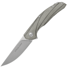 Viper Orso2 Stonewash LO-QPM20-4, Green Canvas Micarta, Titanium V5998CG - KNIFESTOCK