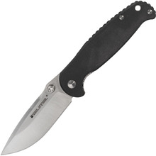Real Steel H6 zwart, satijn 7761 - KNIFESTOCK