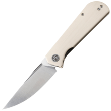 Petrified Fish PFP07 Viking Satin K110 White G10 PFP07WS - KNIFESTOCK
