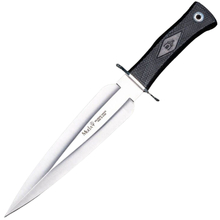 MUELA 205 mm double edge blade, black ruber handle and stainless guard CARIBU.G - KNIFESTOCK