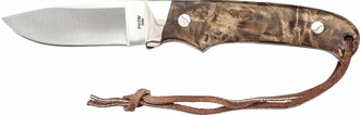 Schrade Old Timer Cu Mâner din Lemn de Fier, Cu Nichel, Cuțit cu Lamă Fixă cu Teacă din Piele. Oțel  - KNIFESTOCK