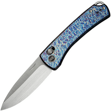 We Knife Nightblade CPM-20CV Hand Rubbed Satin Chidori Flamed Titanium Handles - KNIFESTOCK