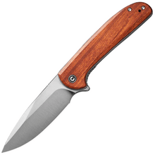 CIVIVI Primitrox Guibourtia Wood HandleSatin Finished Nitro-V BladeLiner Lock - KNIFESTOCK