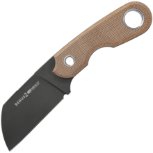 Viper BERUS2 Sheepfoot Black PVD M390, Natural Canvas Micarta, Kydex VT4014DCN - KNIFESTOCK
