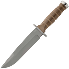 Fox-Knives FOX DEFENDER FIXED KNIFE STAINLESS STEEL N690co BEADBLASTED BLADE, WALNUT HANDLE FX-689 - KNIFESTOCK