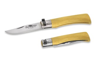OLD BEAR® STAINLESS STEEL, YELLOW LAMINATED HANDLE XL 9307/23_MGK - KNIFESTOCK
