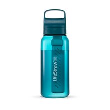 LifeStraw Go 2.0 Water Filter Bottle 1L Laguna Teal LGV41LTLWW - KNIFESTOCK