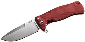 Lionsteel SR FLIPPER RED Aluminum knife, RotoBlock, satin finish blade Sleipner SR11A RS - KNIFESTOCK