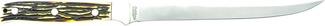 Schrade Steel Head Fillet 12&quot; Lungime Totală cu Teacă din Piele. Oțel 7Cr17MoV. - KNIFESTOCK