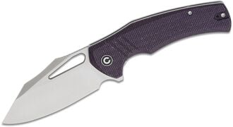 Civivi BullTusk Purple Canvas Micarta Handle C23017-3 - KNIFESTOCK