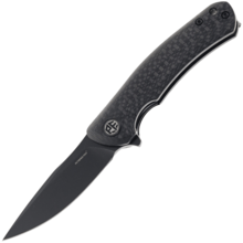 Petrified Fish PF949X Warrior Black Stonewashed K110 Carbon Fiber PF949XCDW - KNIFESTOCK