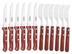 Tramontina Churrasco Jumbo 12-Piece Cutlery Set in Gift Package, Red  21198/776 - KNIFESTOCK
