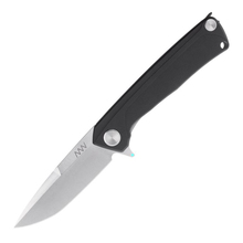 ANV Knives ANVZ100-009 Z100 Sleipner Frame Lock Plain Edge Dural/G10 Black - KNIFESTOCK
