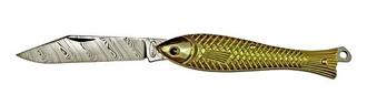 MIKOV FISHLET 130 - DI - 1 (Solid Gold 750/1000) - KNIFESTOCK