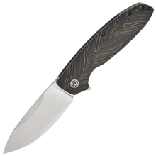 Petrified Fish PFB01 Terra Stonewashed D2 Green Gmascus G10 PFB01GRDMW - KNIFESTOCK