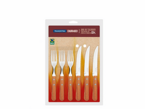 Tramontina Dynamic 12-Piece Cutlery Set, Wood handle 22399/030 - KNIFESTOCK