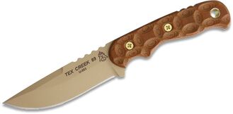 TOPS KNIVES Tex Creek 69 Tan Blade/Handle TEX-69 - KNIFESTOCK