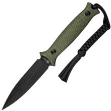 Civivi Perfrico Milled OD Green G10 HandleBlack Stonewashed 14C28N BladeWith 1PC Black Lanyard - KNIFESTOCK