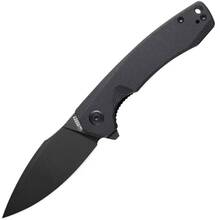 Kubey Calyce Liner Lock Flipper Folding Knife Black G10 Handle KU901L - KNIFESTOCK