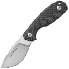 Viper coltello a lama fissa con profilo bellied drop, spessore 3,5mm e Satin Finish. Manico ergonomi - KNIFESTOCK