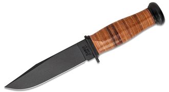 KA-BAR KB-2225 Mark 1 Fighting/Utility Knife Handle from Leather - KNIFESTOCK