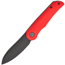 Petrified Fish PFE16 El Camino Black Stonewashed N690 Hard anodizing Red Aluminium PFE16RADW - KNIFESTOCK