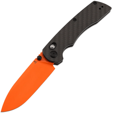 Tenable Kryo Orange Coated 14C28N Twill Carbon Fiber T1001V12 - KNIFESTOCK