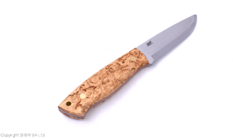 Brisa Trapper 95-Curly Birch O1 Scandi Sheath Trapper 95 BRS-076-2053-1558 - KNIFESTOCK