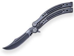 JKR COUNTER STRIKE GO BUTTERFLY KNIFE BLADE 10cm. JKR0537 - KNIFESTOCK