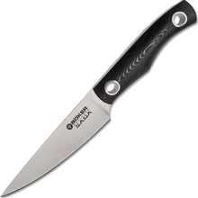 Böker Manufaktur SATIN G-10 kuchyňský nůž 9,9 cm 131264 černý - KNIFESTOCK