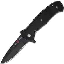 AL MAR SERE 2020 Linerlock A/O Black Blade/Black Handles AMK2206 - KNIFESTOCK