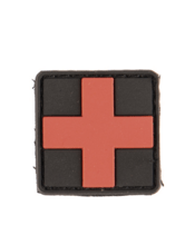 Mil-Tec NÁŠIVKA 3D FIRST AID PVC M.KLETT černá SM 16830302 - KNIFESTOCK