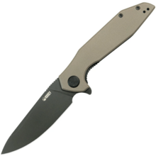 Kubey Nova Tan G10, Blackwash 14C28N KU117P - KNIFESTOCK