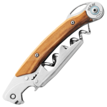 MKM OMNIA – KORKKIRUUVI, S/S SPIRAALI JA DOUBLE LEVER SYSTEM DLS KORKINAVAUSVÄLINEELLÄ JA S - KNIFESTOCK