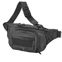 DEFCON 5 Tactical waist bag in black color - KNIFESTOCK