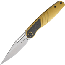 Kizer Raze S45VN, Stonewashed + Flat Brushed, Titan &amp; CF Ki3720A3 - KNIFESTOCK