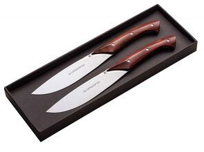 VIPER FIORENTINA COCOBOLO 2ER set steakových nožů 12.9 cm 02VP050 hnědá - KNIFESTOCK