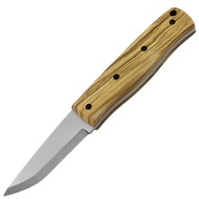 Brisa PK70Fx - Olive wood 12C27 Scandi Sheath Bobtail 80 Leather BR-464-66681-1550 - KNIFESTOCK