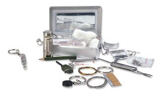 Mil-Tec 16027100 Überlebens Kit Box aus Aluminium - KNIFESTOCK