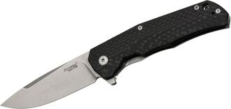 Lionsteel Folding knife M390 blade, Carbon Fiber handle, IKBS wood KIT box  TRE FC - KNIFESTOCK
