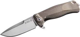 Lionsteel Solid Titanium knife, RotoBlock, Sleipner BRONZE  with FLIPPER SR22 B - KNIFESTOCK