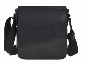 GreenBurry Leather shoulder bag &quot;Pure Black&quot; 1102-20 - KNIFESTOCK