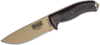 Esee 5PDT-004 Desert tan Blade, Blood/Black G10 Griff - KNIFESTOCK