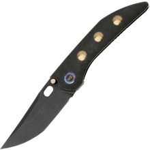 We Knife AttorBlack Titanium Integral Handle With Golden Titanium InlayBlack St - KNIFESTOCK