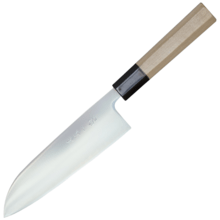 Dellinger Santoku Knife 165 mm - Hokiyama - Tosa-Ichi - White Octagonal - KNIFESTOCK